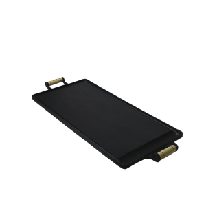 CHAPA POLIDA ALÇA DE MADEIRA