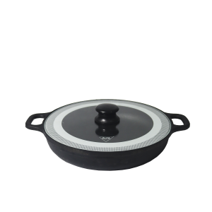 FRIGIDEIRA ALÇA DE FERRO TAMPA DE VIDRO